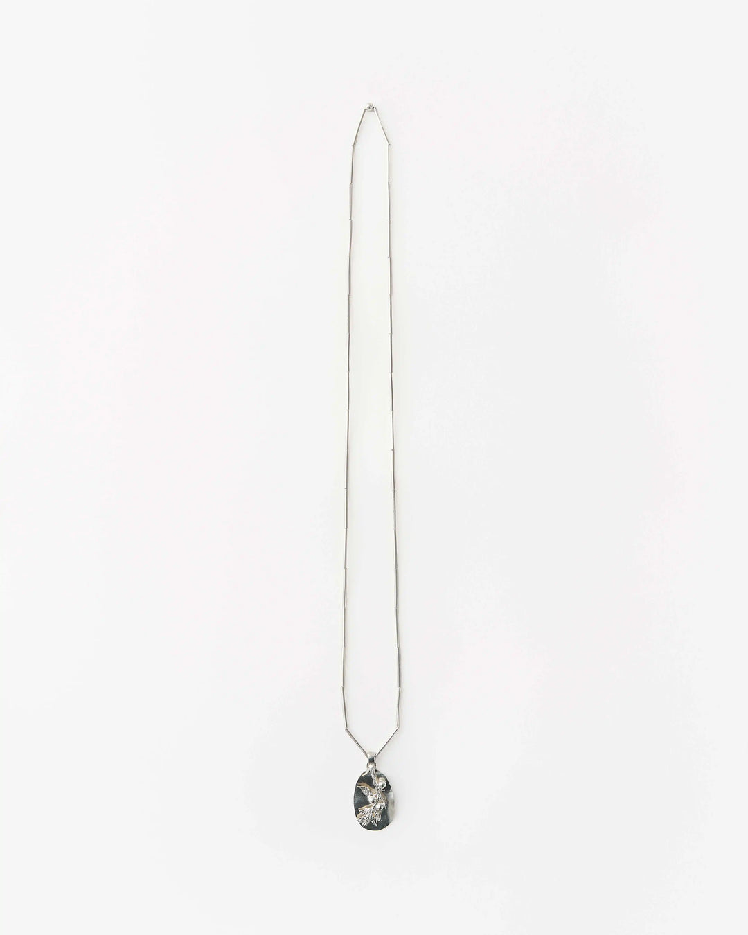 Vita Silver Pendant with a Blackthorn Branch