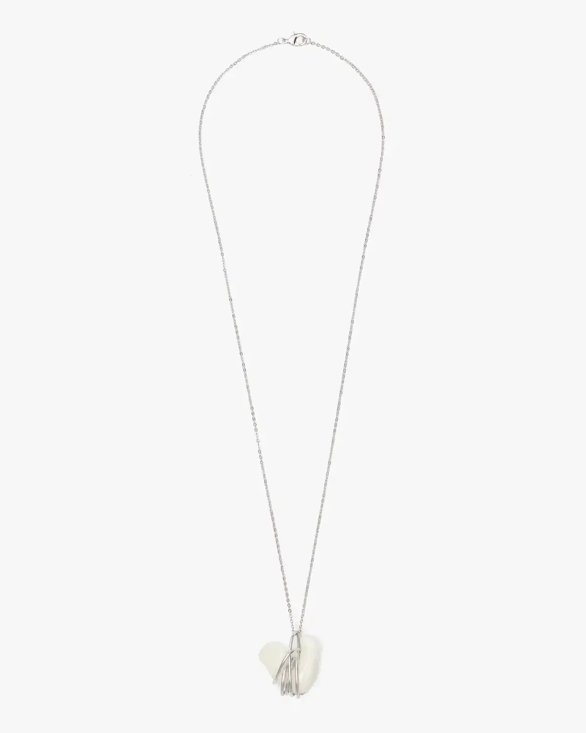 Liuli Cock Pendant with Metal Frame