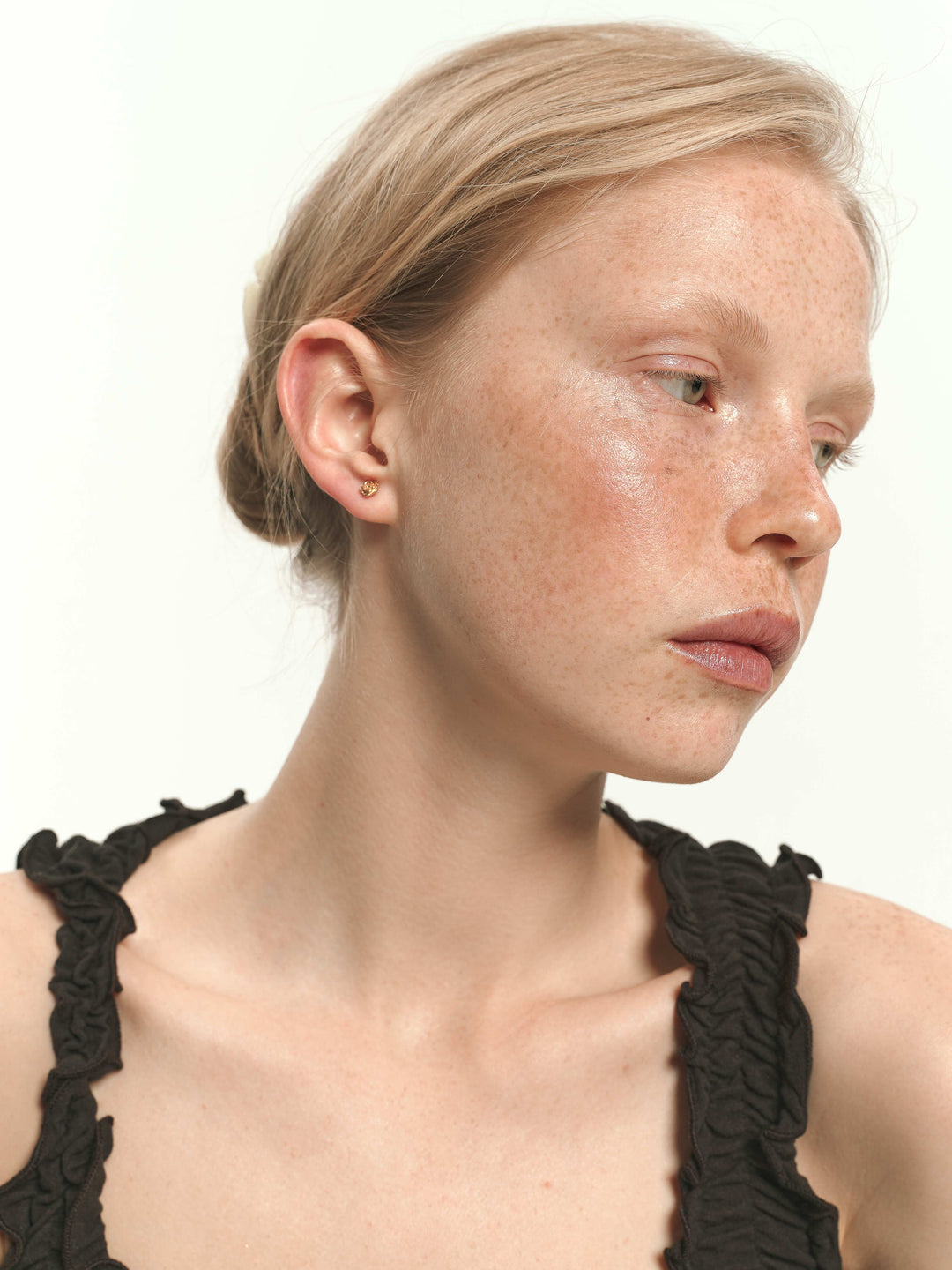 Сережки-пусети BABY ROSE у позолоті