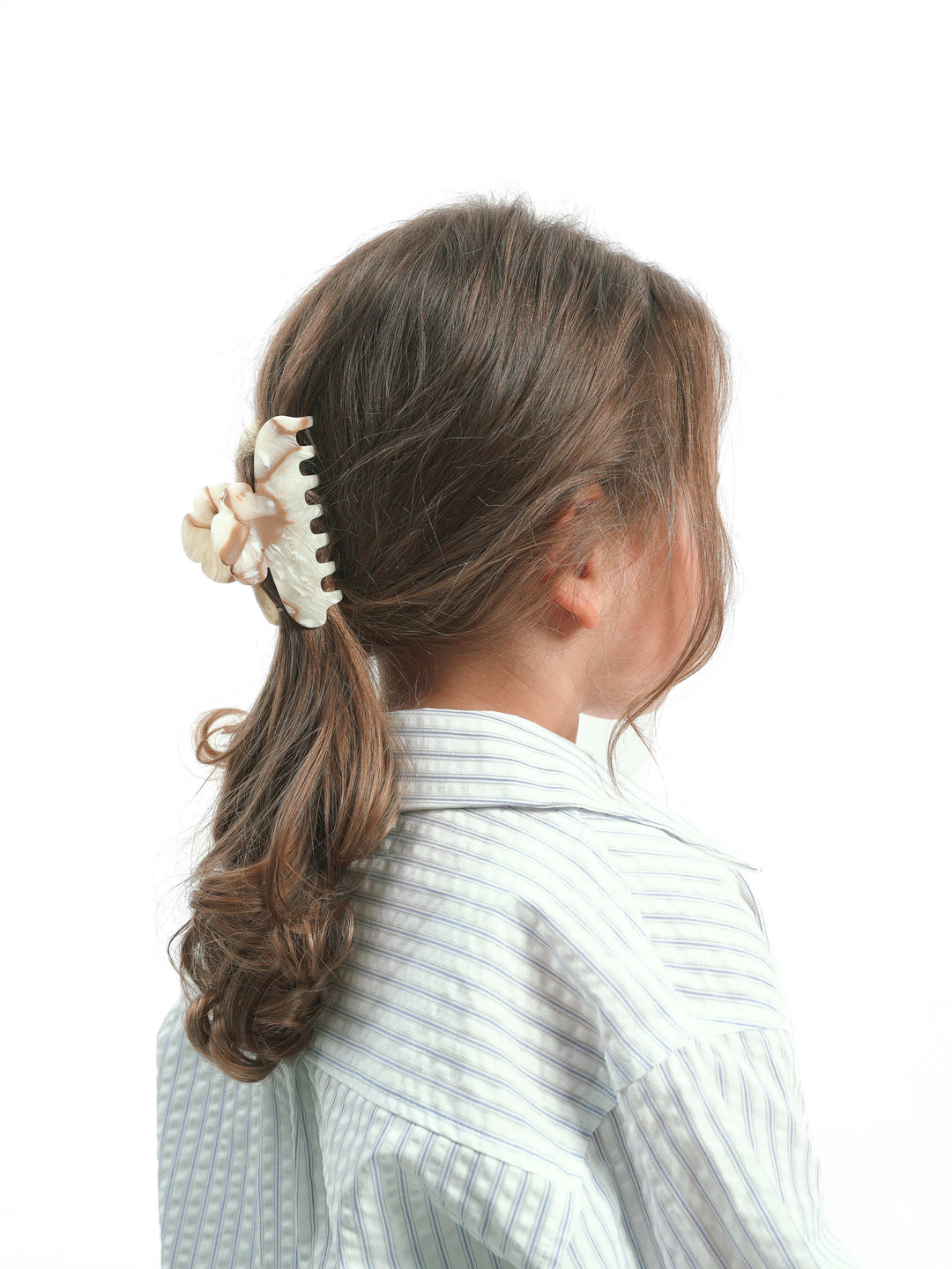 BELLA hair clip-crab in marble color