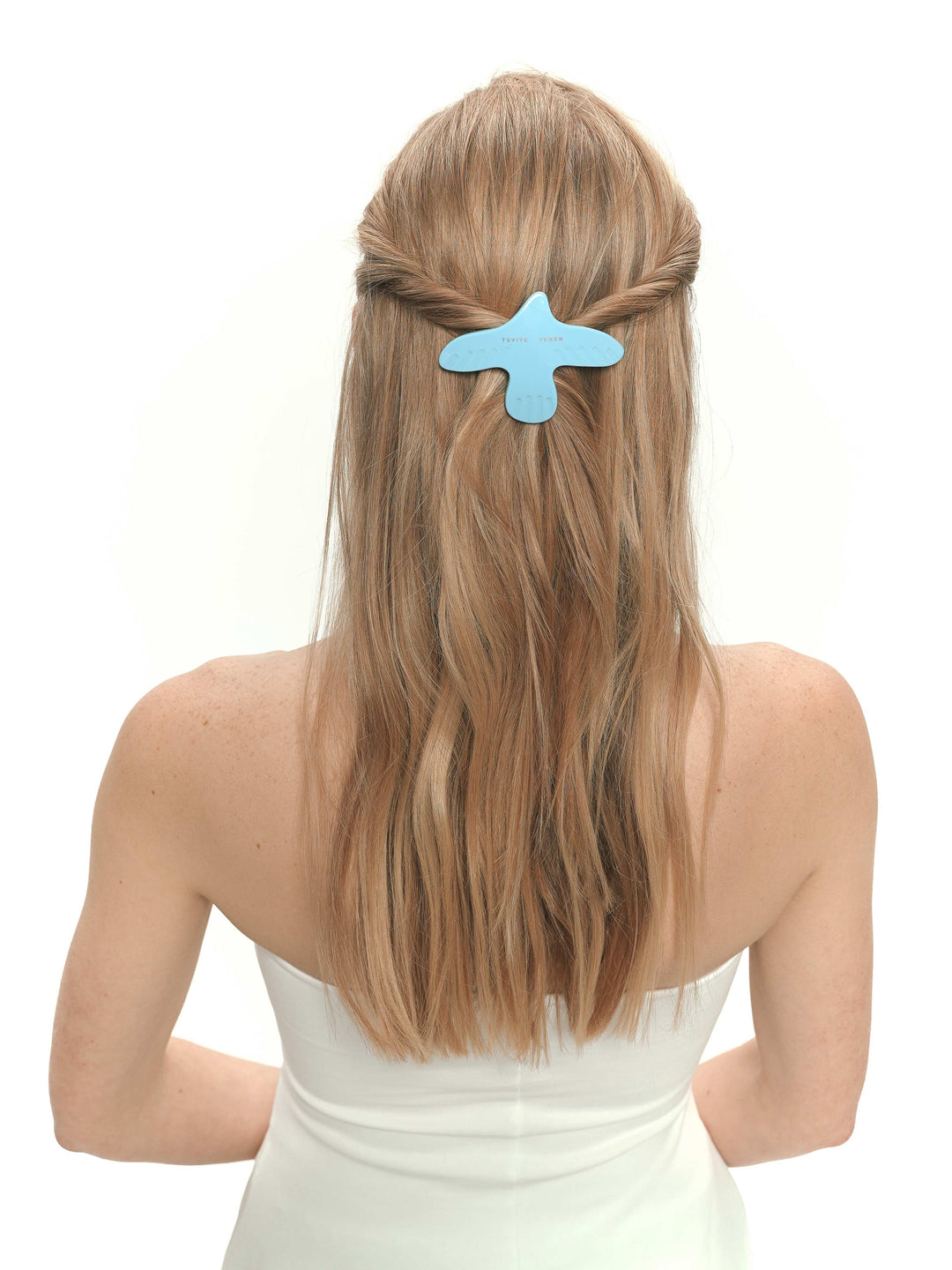 PALOMA large hair clip in sky blue color