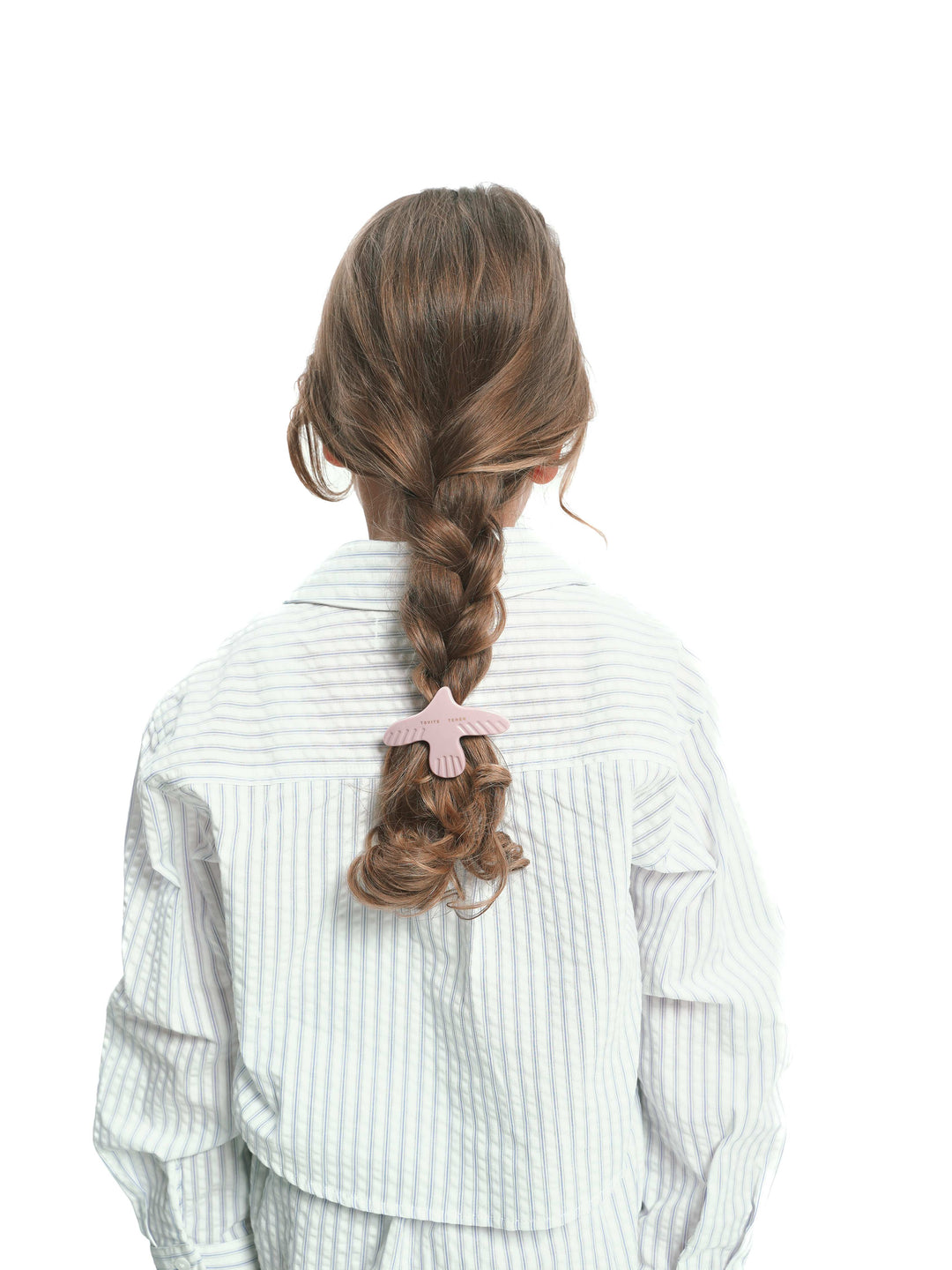 PALOMA medium hair clip in pale rose color