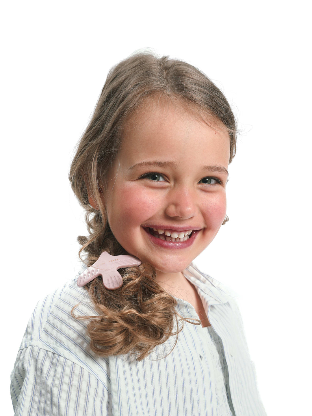 PALOMA medium hair clip in pale rose color