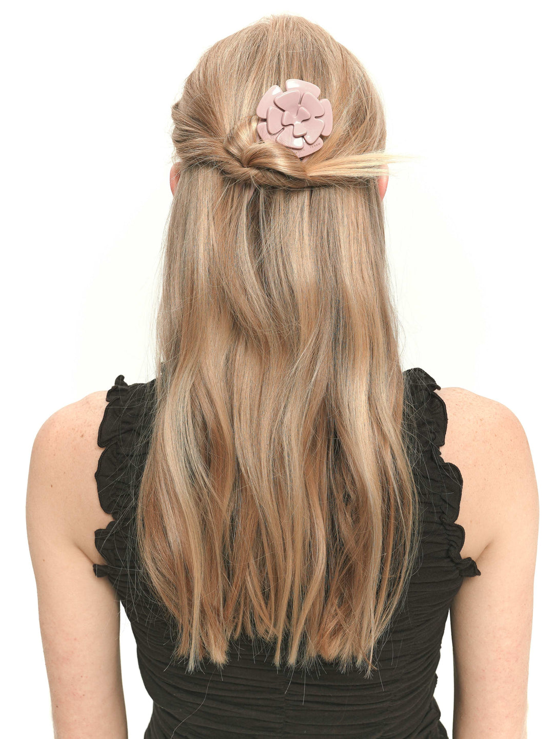 AMORE hair comb in pale rose color