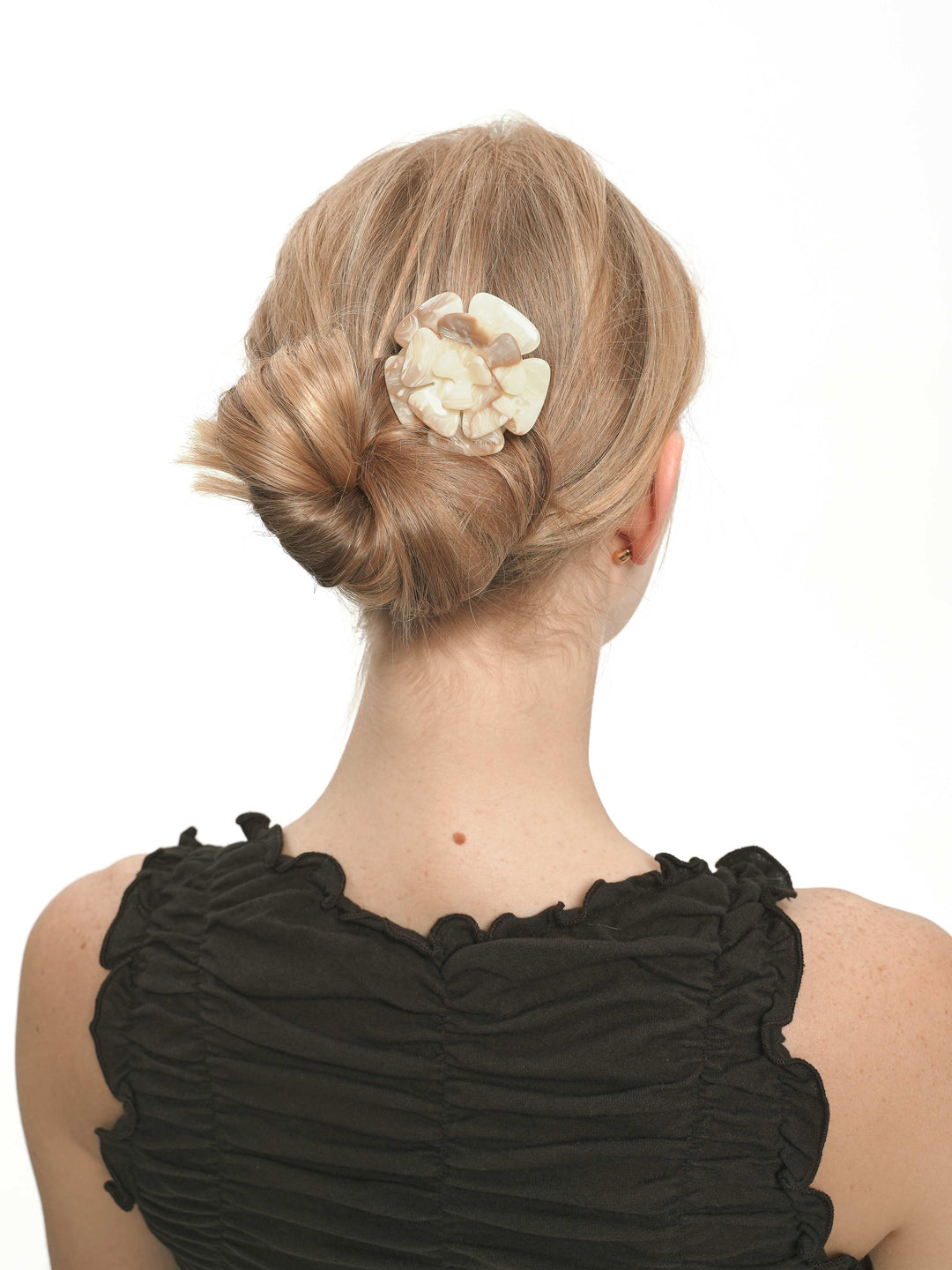 AMORE hair comb in marble color