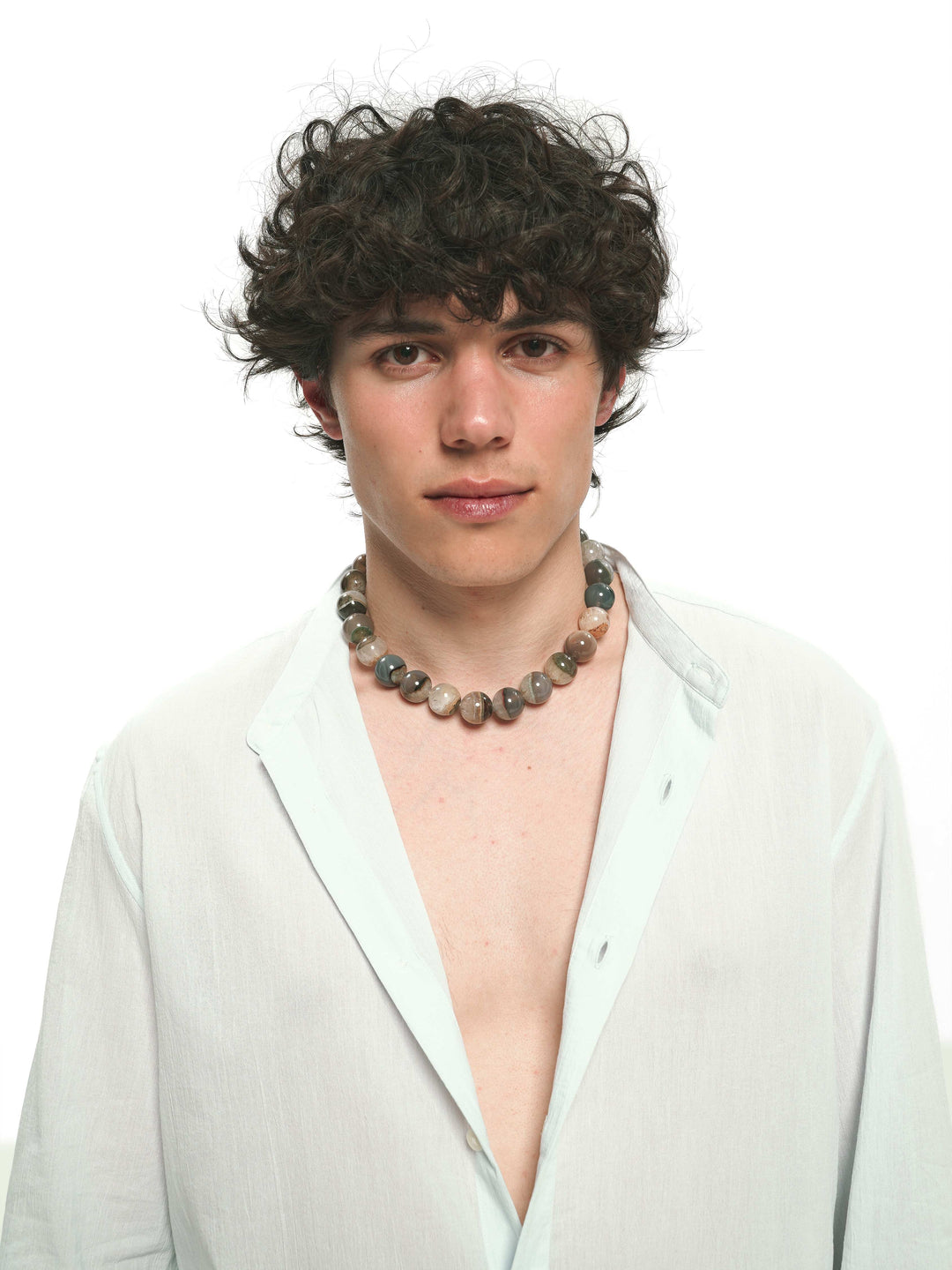 HARMONY necklace in natural agate