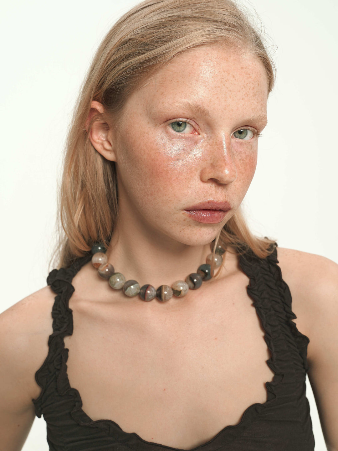 HARMONY necklace in natural agate