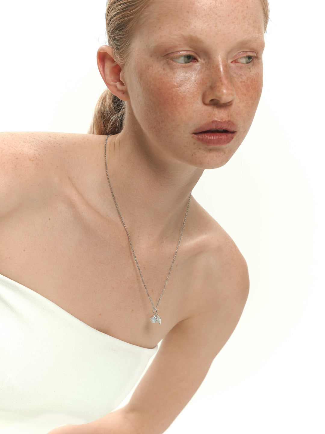 Підвіс ROSARIUM блакитний у сріблі на ланцюжку