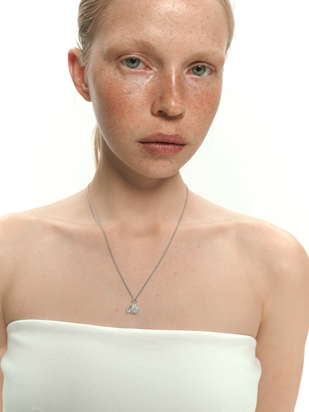 Підвіс ROSARIUM блакитний у сріблі на ланцюжку