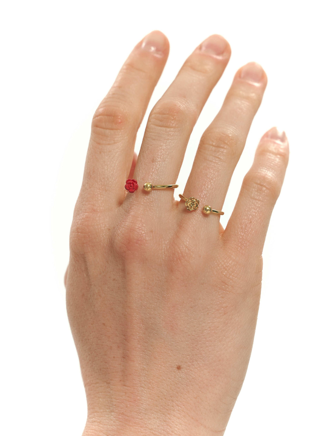 BLOSSOM gold-plated ring