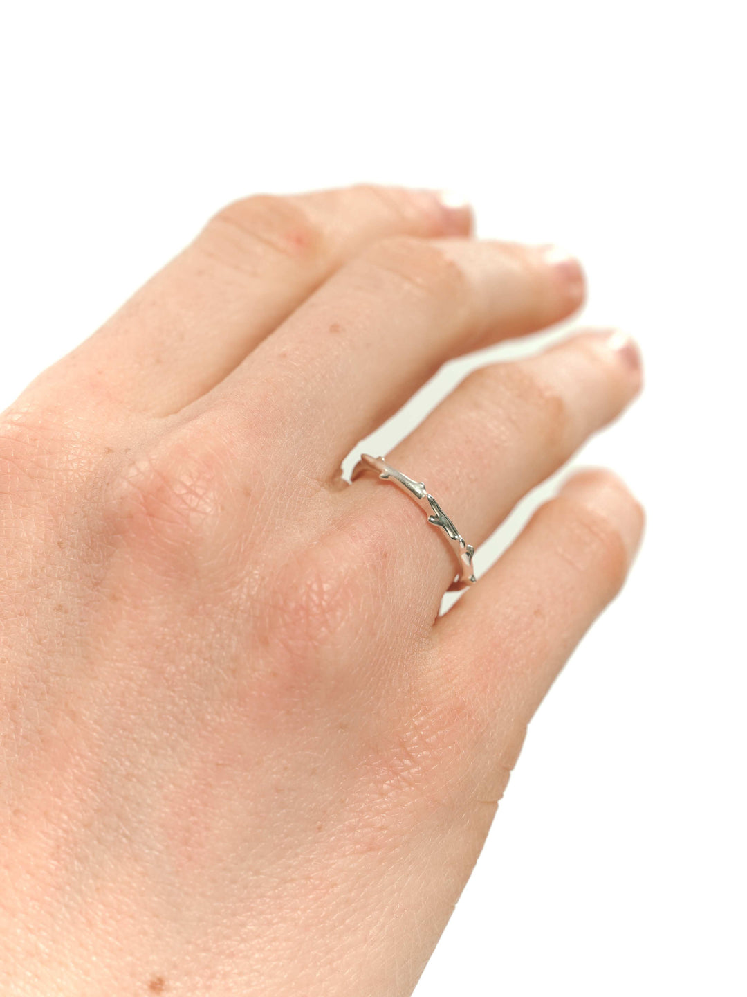 THORNS silver ring