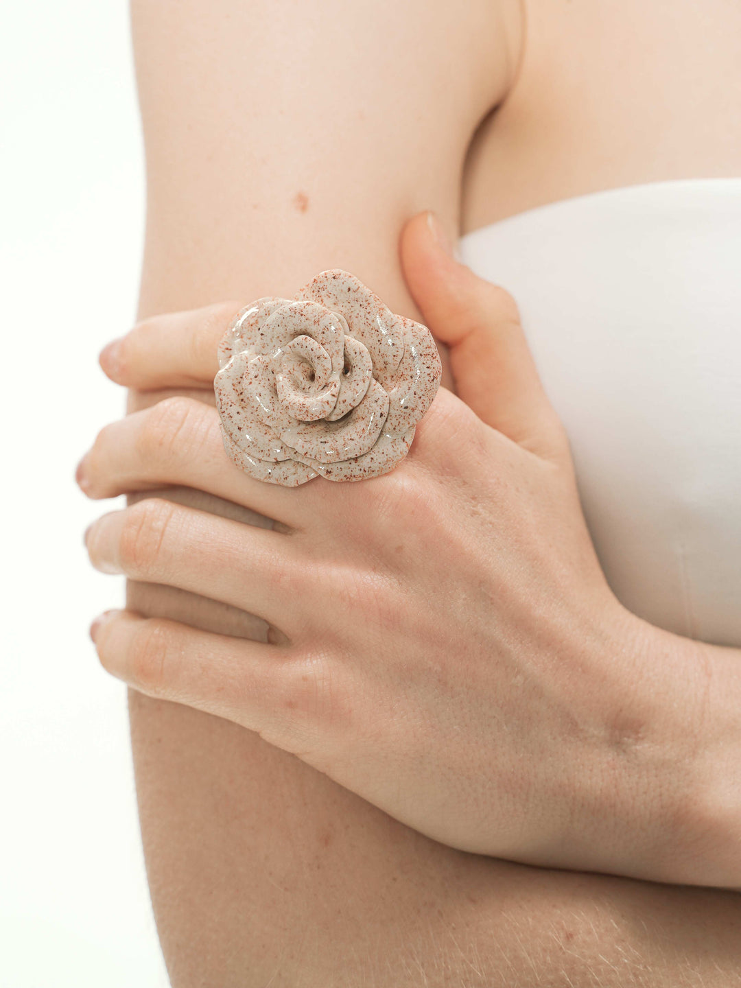 MICHELLE ring in eggshell color