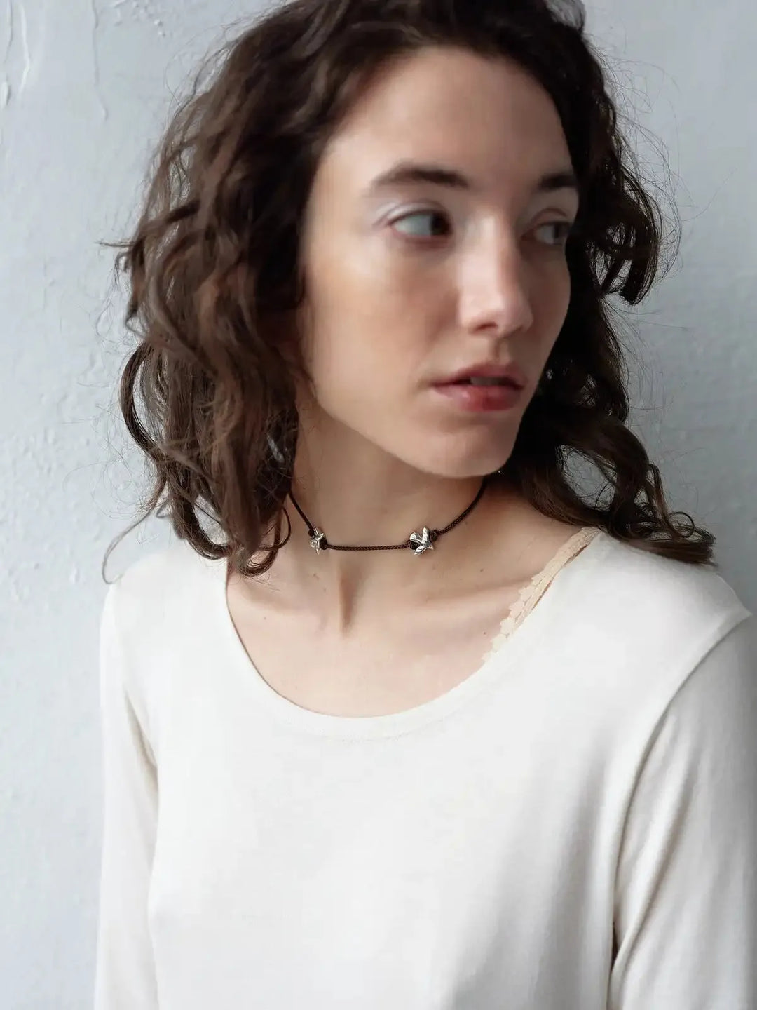 Кольє ERA з чотирма срібними пташками