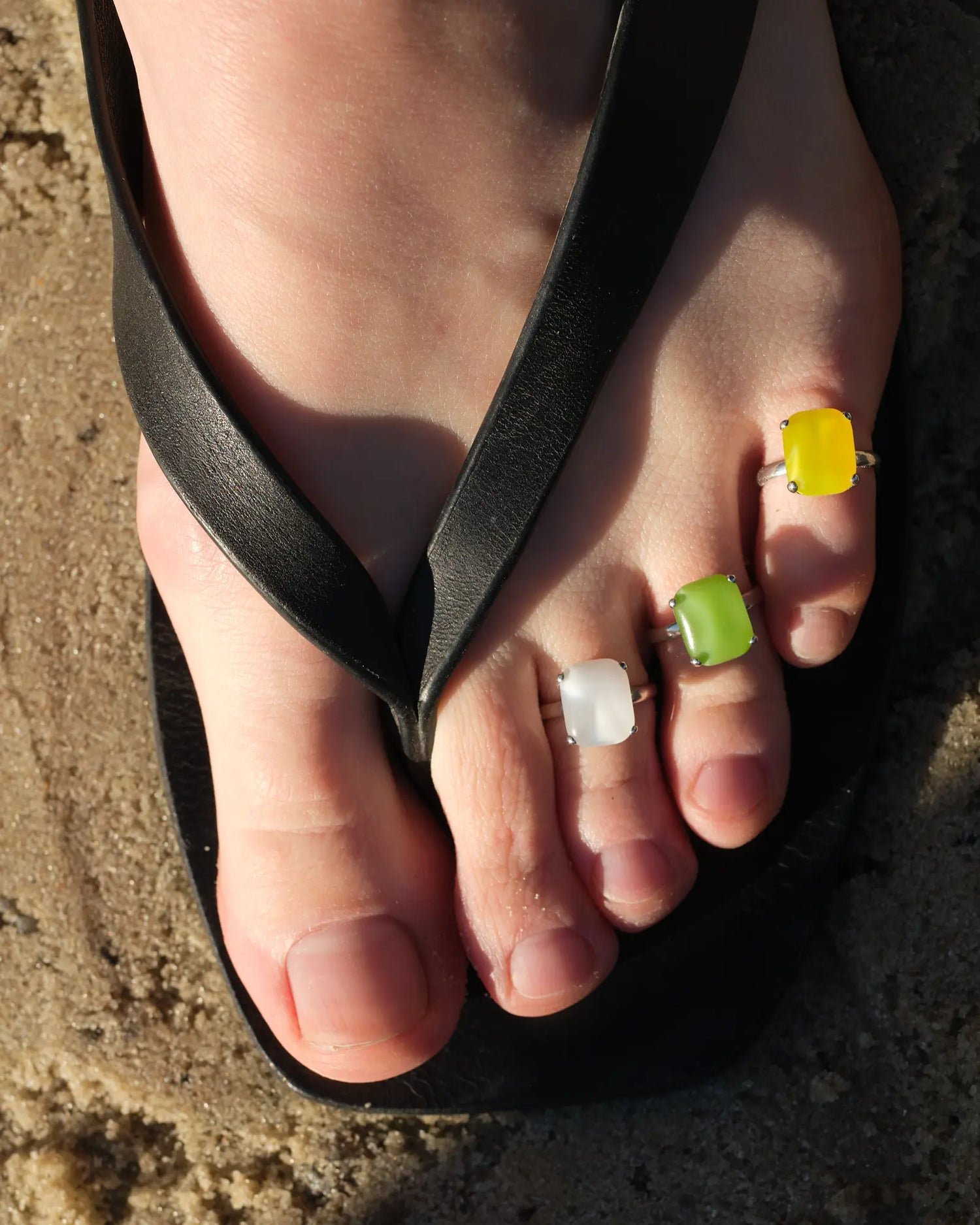 SUNDROP toe ring in yellow