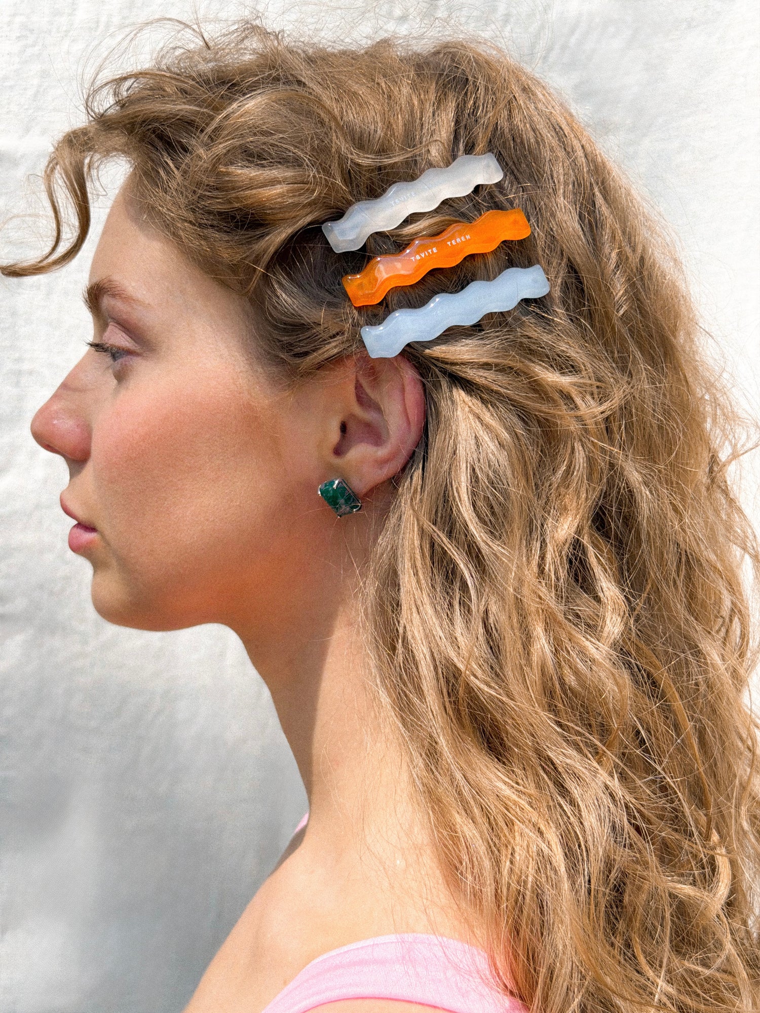 FLURRY mini hair clip in lake color