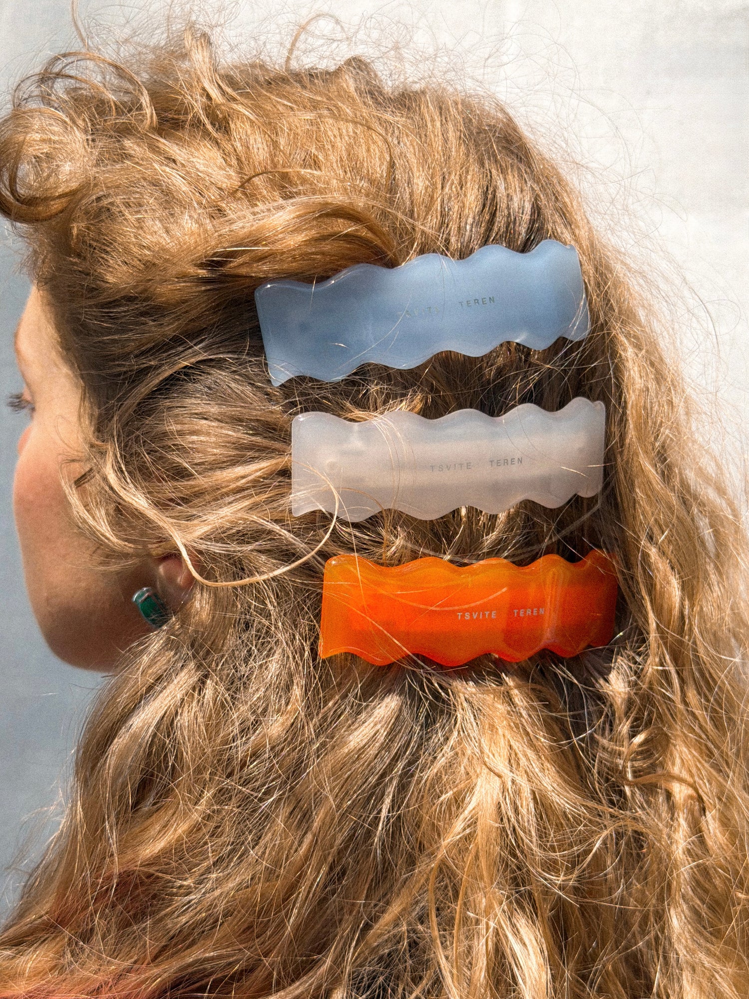 FLURRY hair clip in lake color