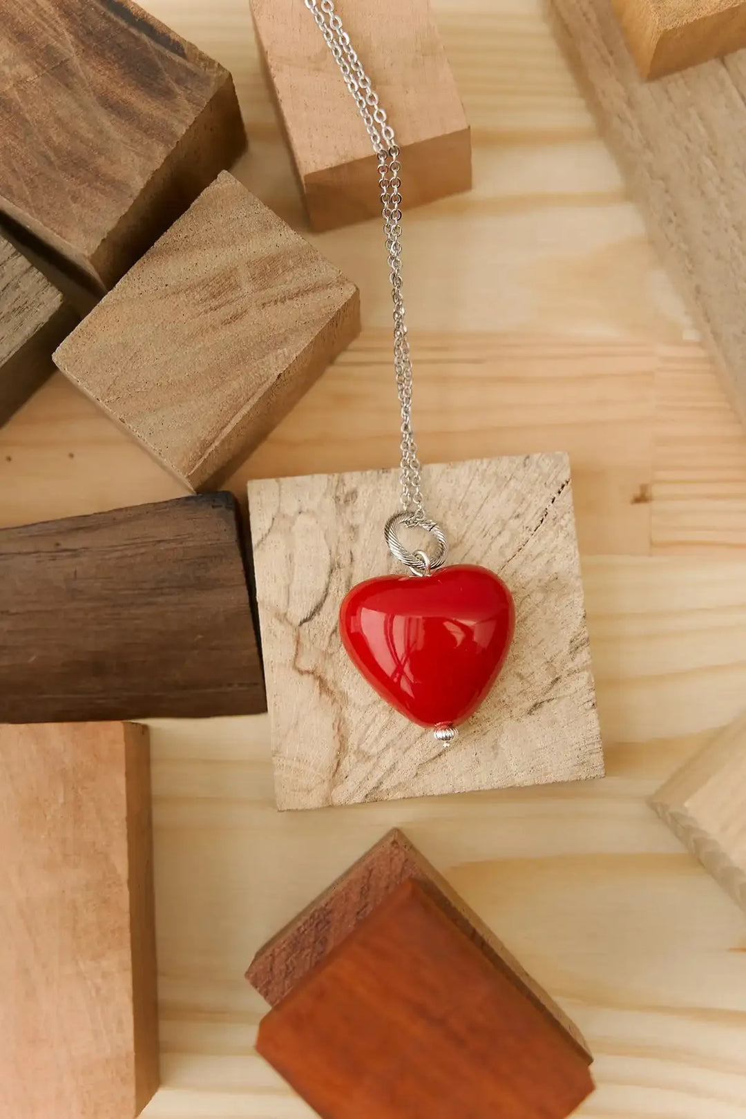 Aura Red Heart Pendant
