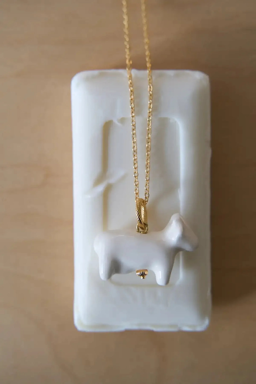 Liuli Cow Pendant