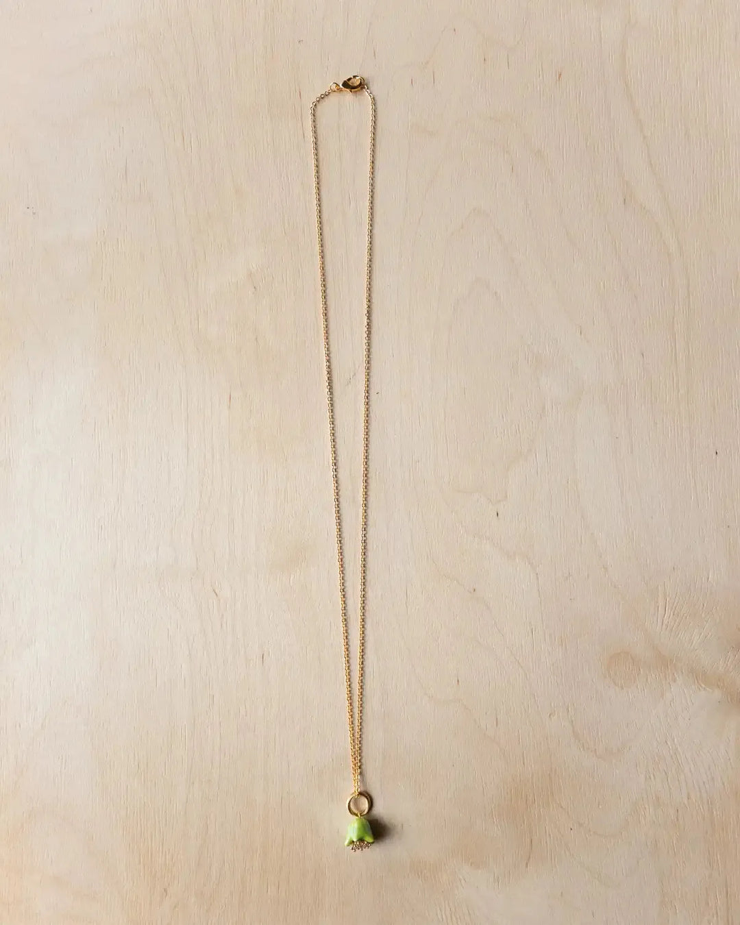 Polysk Small Green Bellflower Pendant