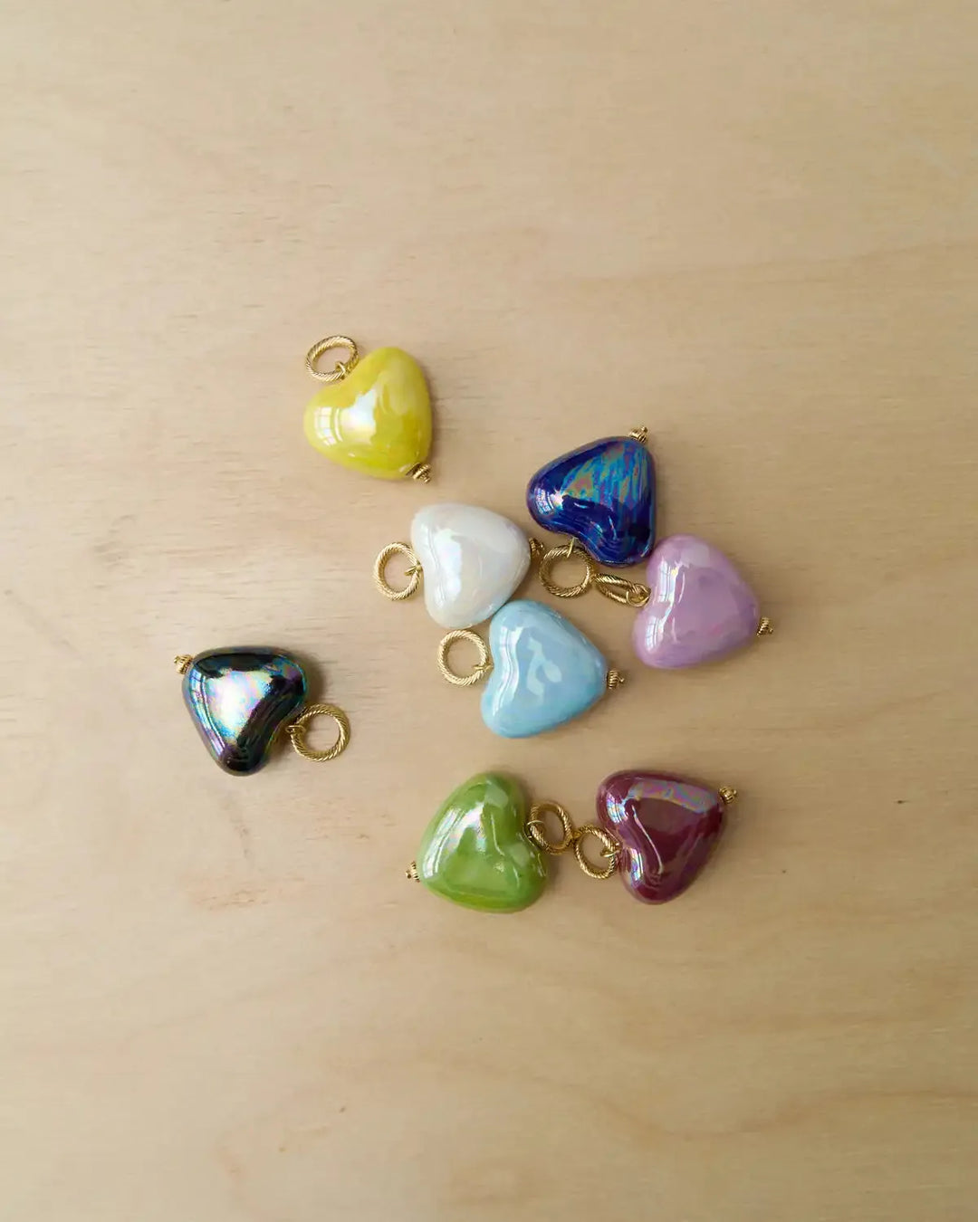 SKARB pendant with a black heart on a chain