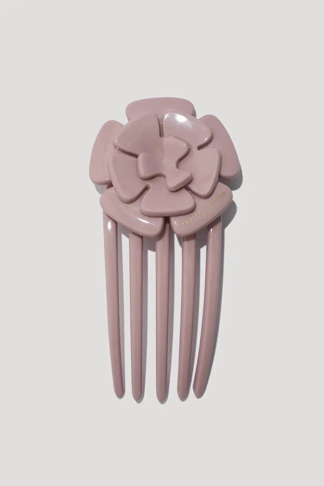 AMORE hair comb in pale rose color